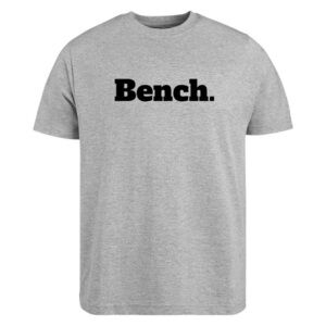 Bench Graphic Logo block letter workout gym Tee T-Shirt size M short sleeve